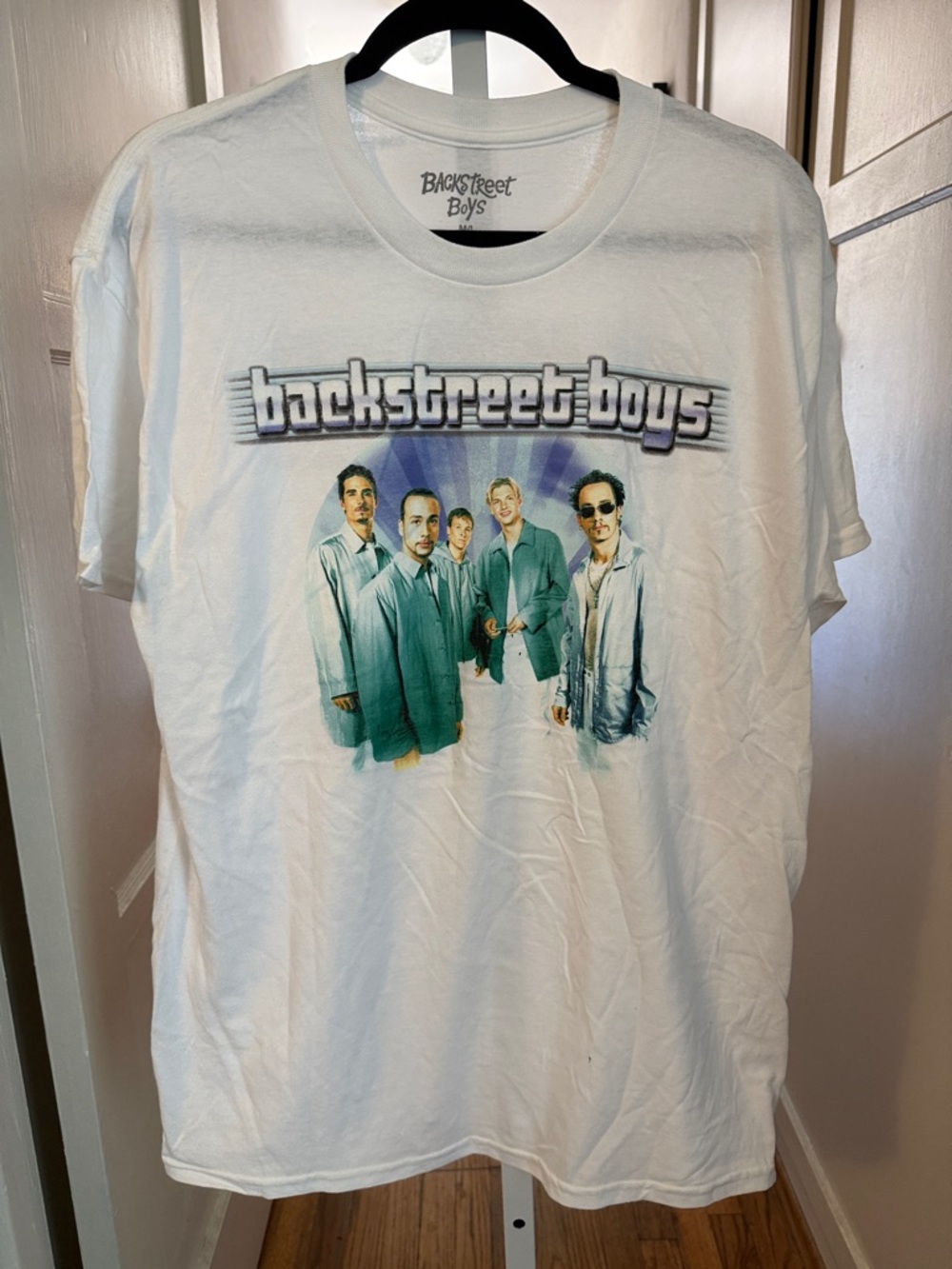 Backstreet Boys Millennium White Graphic Short-Sleeve Band Tee